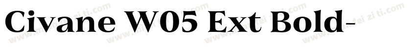 Civane W05 Ext Bold字体转换